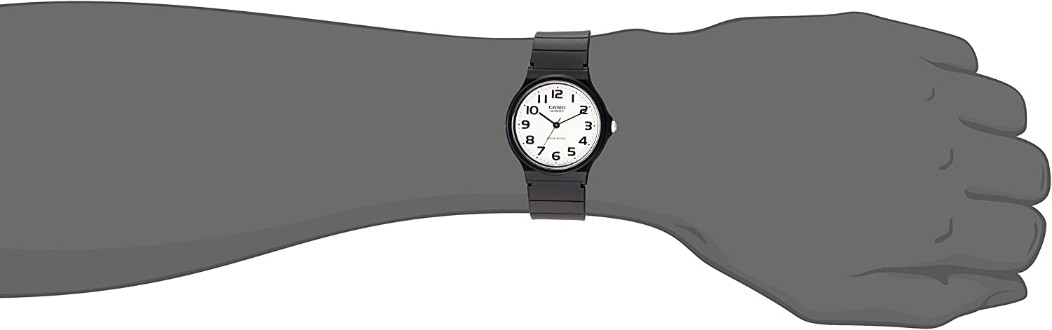 Casio Men's MQ24-7B2 Analog Watch with Black Resin Band - Image 2